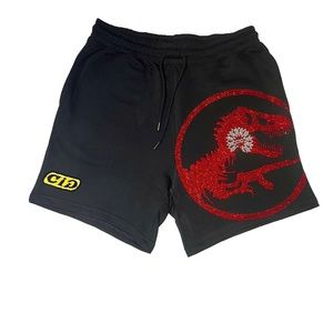 Jurassic Rhinestone Sweat shorts